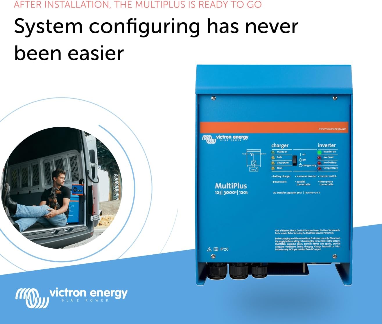 Victron Energy MultiPlus Pure Sine Wave Inverter 3000VA 12-Volt - Image 3